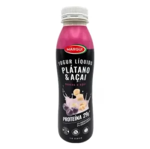 Yogur Desnatado Sabor Plátano y Açai Margui 400 G.
