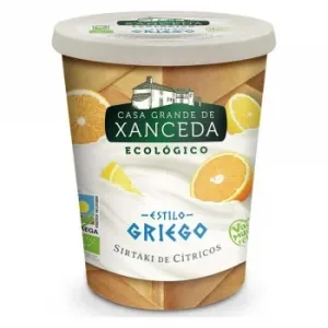 Yogur Estilo Griego Sirtaki de Cítricos Ecológico Casa Grande de Xanceda sin Gluten 400 G.