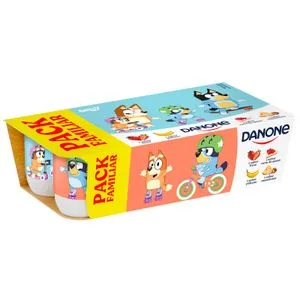 Yogur Fresa Macedonia Plátano y Tarta de Queso 8 X 120 Gr