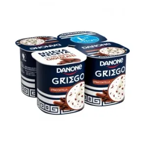 Yogur Griego de Stracciatella Danone Pack de 4 Unidades de 110 G.