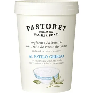 Yogur Griego Natural Azucarado Artesano Cremoso con Leche de Vacas de Pasto Pastoret