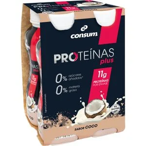 Yogur Líquido 0%0% Proteína Sabor Coco 4 X 160 Gr