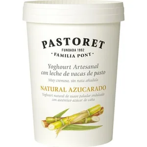 Yogur Natural Azucarado Artesano Cremoso con Leche de Vacas de Pasto Pastoret