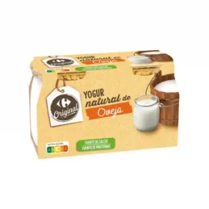 Yogur Natural de Oveja Carrefour Original Pack de 2 Unidades de 115 G.