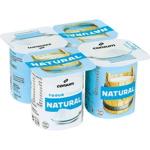 Yogur Natural Pack de 4 Unidades 4 X 125 Gr