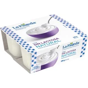 Yogur Natural sin Lactosa 4 X 125 Gr