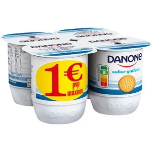 Yogur Sabor Galleta Pack de 4 Unidades 4 X 120 Gr