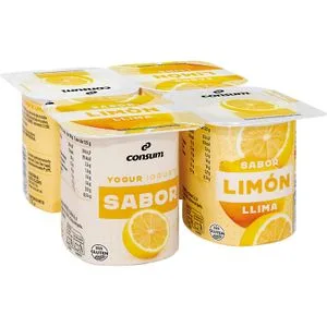 Yogur Sabor Limón Pack de 4 Unidades 4 X 125 Gr