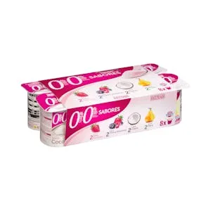 Yogur Sabores Hacendado 0% MG 0% Azúcares Añadidos 1 KG