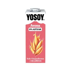Yosoy Barista Bebida Vegetal de Avena 0% Azúcar y sin Aditivos 1 L. 1000 ML