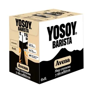 Yosoy Barista Bebida Vegetal de Avena, Ideal para el Café 6 X 1 L. 6000 ML