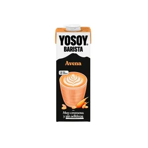 Yosoy Barista Bebida Vegetal de Avena, sin Azúcares Añadidos, Ideal para Combinar con Café 1 L. 1000 ML