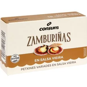 Zamburiñas Salsa Vieira Lata 65 Gr