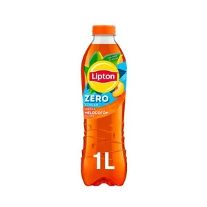 Lipton Zero Bebida de Té con Sabor a Melocotón y con Extracto de Stevia Botella de 1 L. 1000 ML
