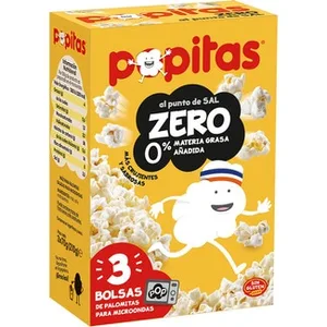 Zero Palomitas al Punto de Sal Pack 3x70g Popitas 210 G