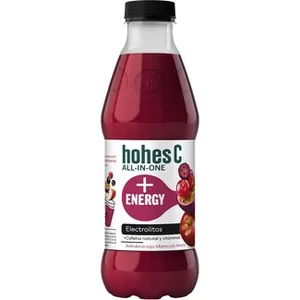 Zumo de Arándano Rojo, Maracuyá, Aronia con Electrolitos + Cafeína Natural y Vitaminas Hohes C
