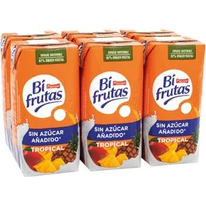 Zumo de Frutas y Leche Tropical S/azúcar P-6 6 X 200 Ml