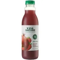 Zumo de Granada-frambuesa-fresa Vianature, Botella 750 Ml