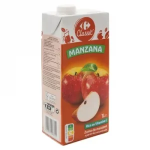 Zumo de Manzana Carrefour Calssic Brik 1 L.