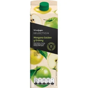Zumo de Manzana Golden y Granny 100% Exprimido el Corte Ingles Selection