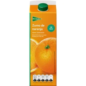 Zumo de Naranja con Pulpa Exprimido el Corte Ingles