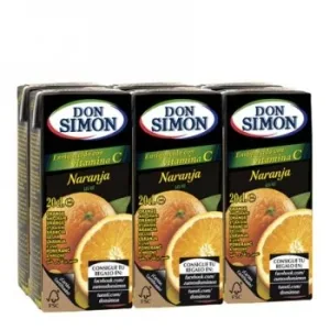 Zumo de Naranja Don Simón Pack de 6 Briks de 20 Cl.