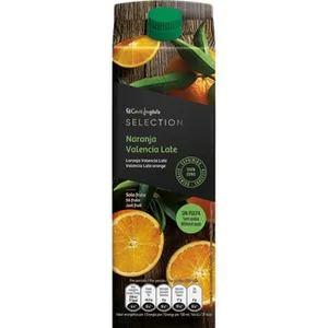 Zumo de Naranja Valencia Late sin Pulpa 100% Exprimido el Corte Ingles Selection