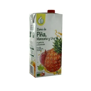Producto Económico Alcampo Zumo de Piña, Manzana y Uva Producto Económico Alcampo Brick de 1 L. 1000 ML