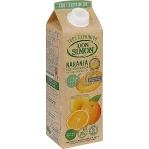 Zumo Exprimido Naranja con Pulpa - Brik 1 L