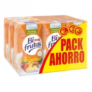 Zumo Tropical Original Bifrutas Pack de 9 Briks de 20 Cl.